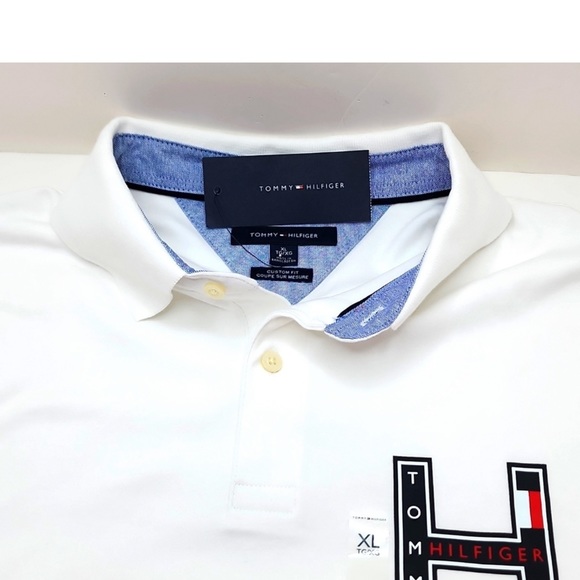 TOMMY HILFIGER WHITE POLO XL SHIRT - Picture 4 of 4